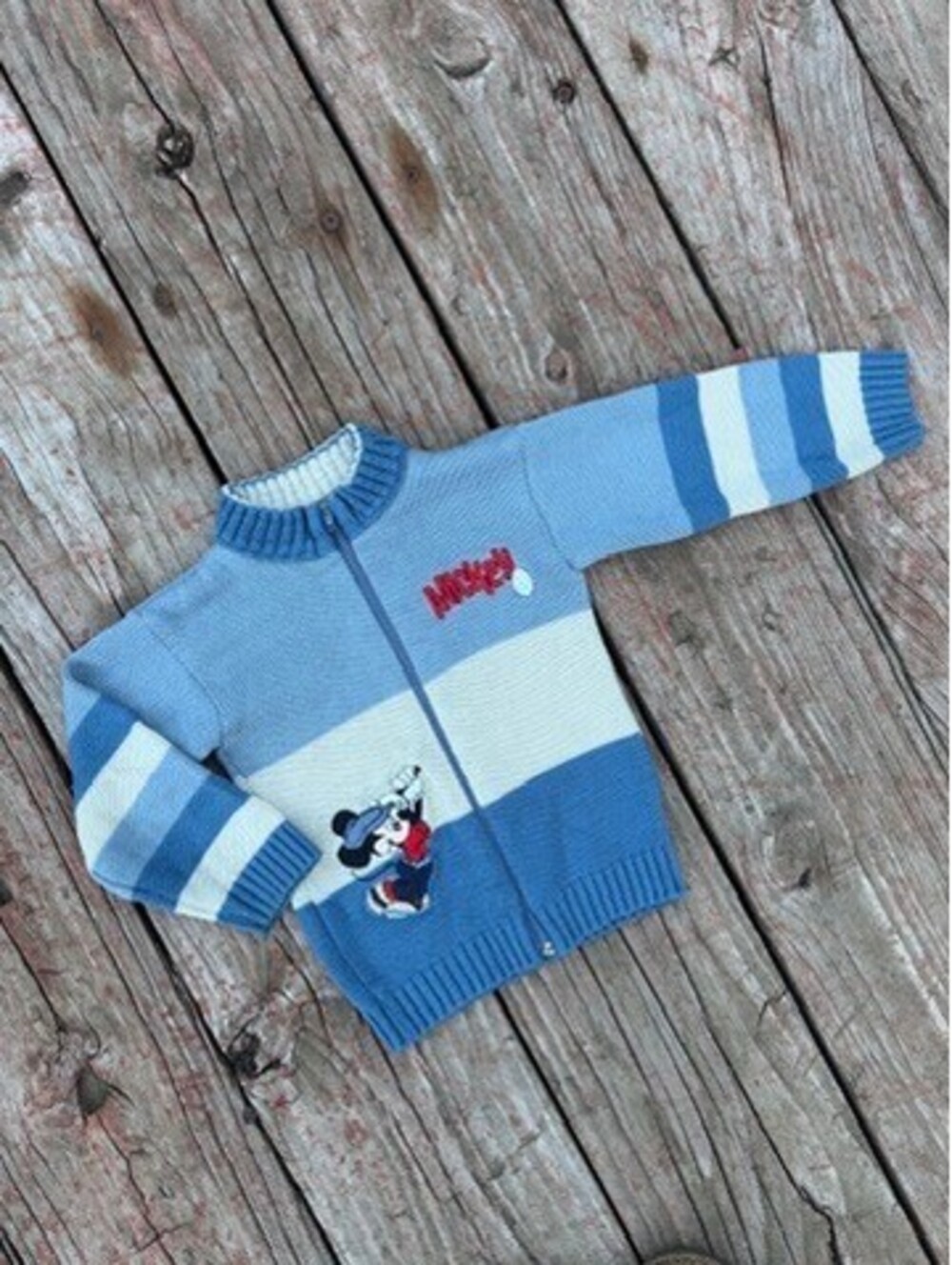Vintage Disney Mickey Mouse Toddler Boys Sweater Size 3T